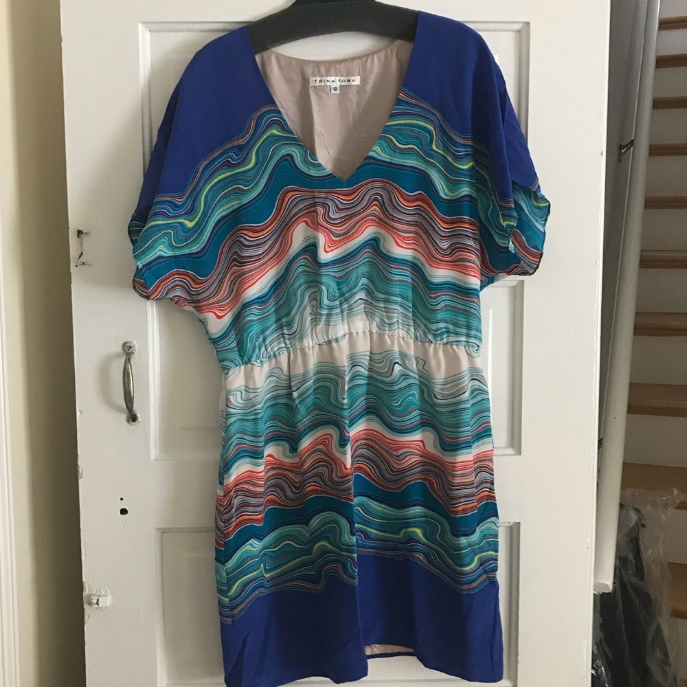 Trina Turk 100% Silk Dress